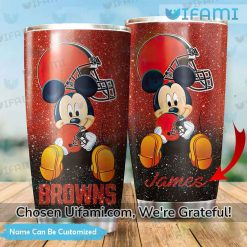 Personalized Cleveland Browns Stainless Steel Tumbler Novelty Mickey Browns Gift