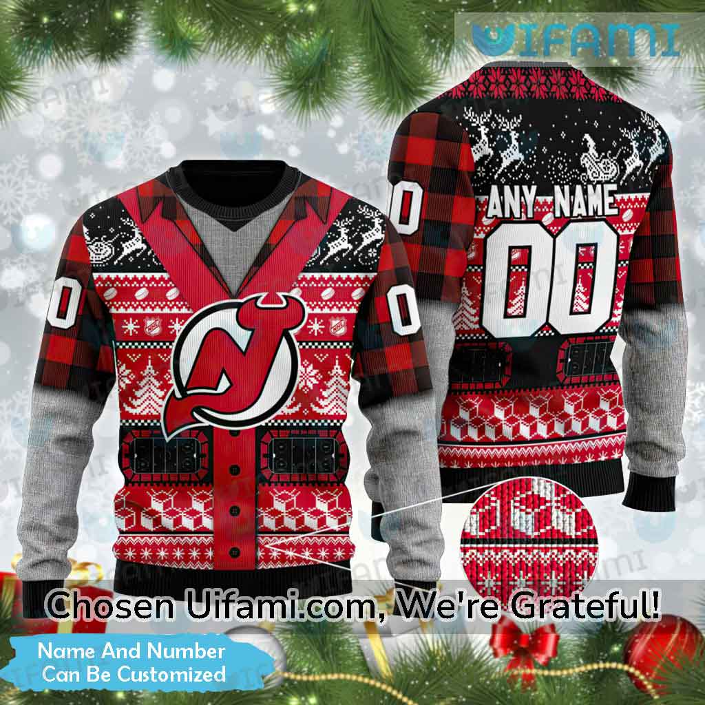 Personalized Devils Christmas Sweater Stunning NJ Devils Gift