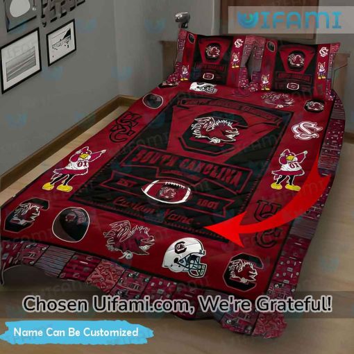 Personalized Gamecocks Comforter South Carolina Gamecocks Gift