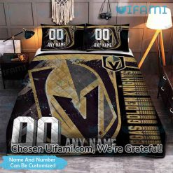 Personalized Golden Knights Twin Bedding Special Vegas Knights Gift