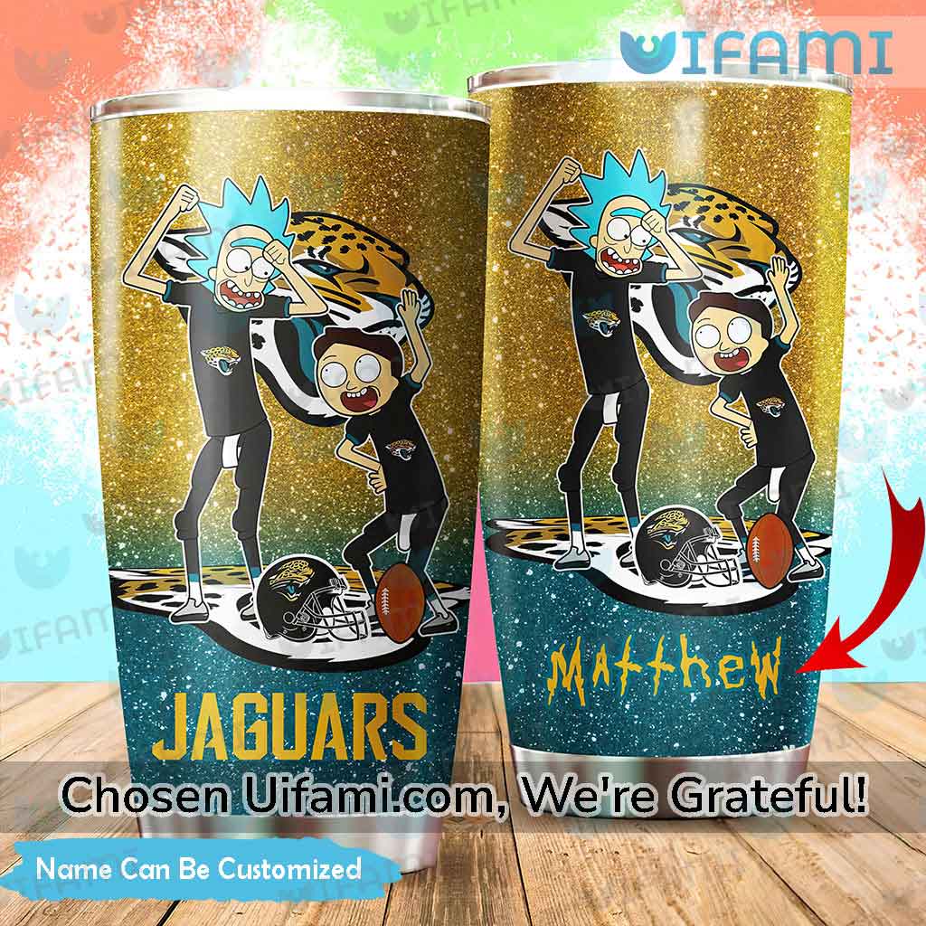 Personalized Jaguars Tumbler Gorgeous Rick And Morty Jacksonville Jaguars Gift