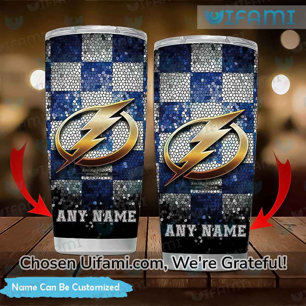 Tampa Lightning Tumbler Personalized Fights Cancer Tampa Bay Lightning Gift  - Personalized Gifts: Family, Sports, Occasions, Trending