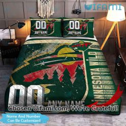 Personalized MN Wild Bedding Stunning Minnesota Wild Gift