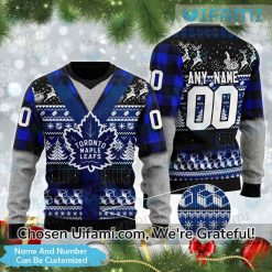 Personalized Maple Leafs Vintage Sweater Exciting Toronto Maple Leafs Gift