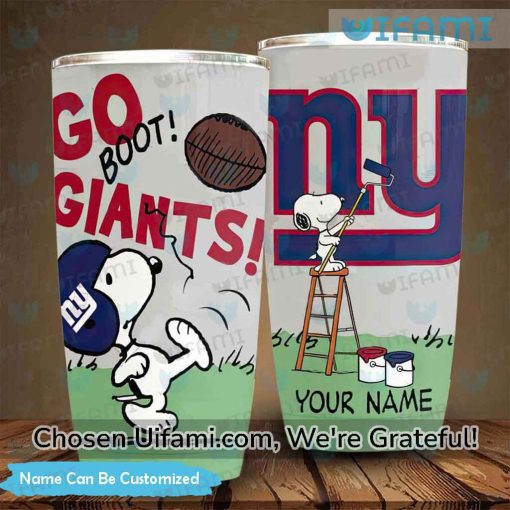 Personalized NY Giants Tumbler Surprising Snoopy Go Boot New York Giants Gift