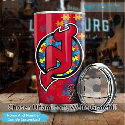 Personalized New Jersey Devils Stainless Steel Tumbler Autism NJ Devils Gift Best selling