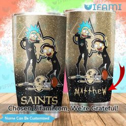 Personalized New Orleans Saints Tumbler Rick And Morty Gifts For Saints Fans