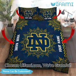 Personalized Notre Dame Twin Bed Set Awesome Notre Dame Fighting Irish Gift