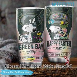Personalized Packers Tumbler Brilliant Snoopy Woodstock Green Bay Gift