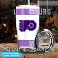 Personalized Philadelphia Flyers 30 Oz Tumbler Playful Fights Cancer Flyers Gift