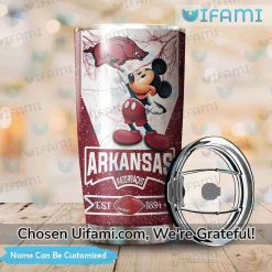 Personalized Razorback Tumbler Exciting Mickey Arkansas Razorbacks Gift Latest Model