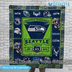 Personalized Seahawks Bedding Queen Exquisite Seattle Seahawks Gift Latest Model