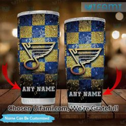 Personalized St Louis Blues Wine Tumbler Affordable STL Blues Gift Best selling