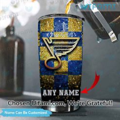 Personalized St Louis Blues Wine Tumbler Affordable STL Blues Gift Exclusive