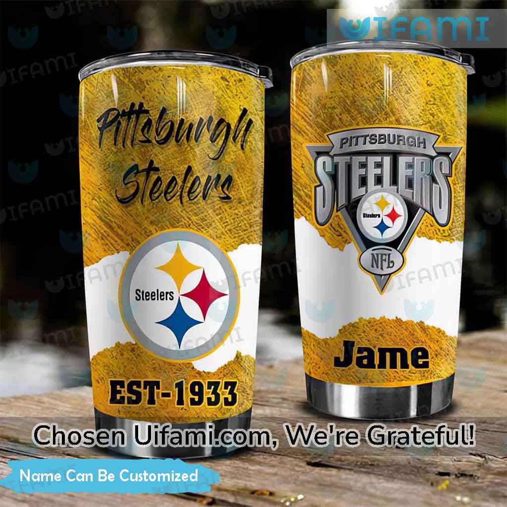 Personalized Steelers Tumbler Last Minute Pittsburgh Steelers Gift -  Personalized Gifts: Family, Sports, Occasions, Trending