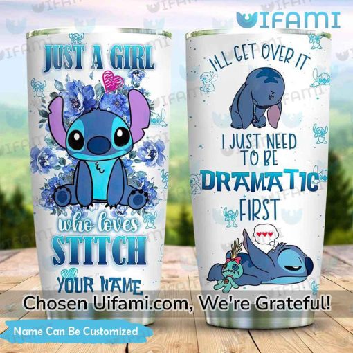 Personalized Stitch Tumbler Cup Cheerful Just A Girl Gift