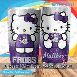 Personalized TCU Horned Frogs Tumbler Amazing Hello Kitty TCU Gift