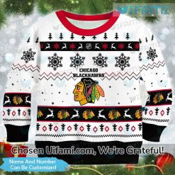Personalized Vintage Blackhawks Sweater Inexpensive Gift Exclusive