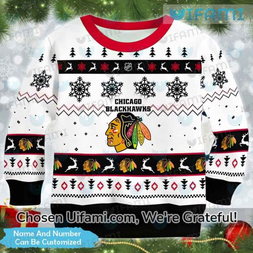 Personalized Vintage Blackhawks Sweater Inexpensive Gift