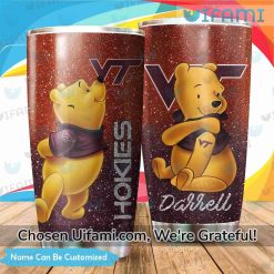 Personalized Virginia Tech Hokies Tumbler Winnie The Pooh Virginia Tech Gift