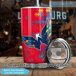 Personalized Washington Capitals Coffee Tumbler Tempting Autism Capitals Gift Best selling