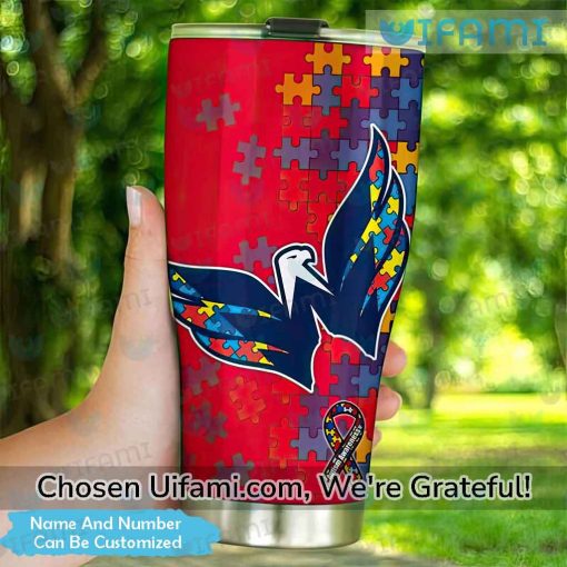 Personalized Washington Capitals Coffee Tumbler Tempting Autism Capitals Gift