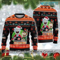 Philadelphia Flyers Ugly Sweater Radiant Rick And Morty Gift