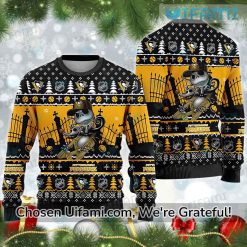 Pittsburgh Penguins Ugly Christmas Sweater Jack Skellington Zero Gift