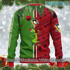 Pittsburgh Penguins Womens Sweater Terrific Grinch Max Gift Exclusive