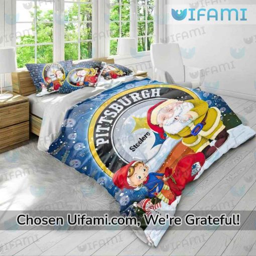 Pittsburgh Steelers King Size Sheets Santa Claus Christmas Elf Steelers Birthday Gift