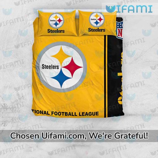 Pittsburgh Steelers Queen Size Bedding Set Bountiful Steelers Gift For Her