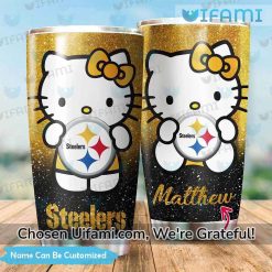 Pittsburgh Steelers Tumbler With Straw Best-selling Custom Hello Kitty Gift