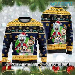 Predators Ugly Christmas Sweater Radiant Rick And Morty Nashville Predators Gift