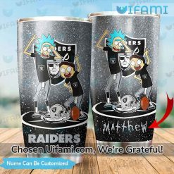 Raiders Coffee Tumbler Terrific Custom Rick And Morty Las Vegas Raiders Gift