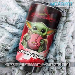 STL Cardinals Tumbler Best selling Baby Yoda St Louis Cardinals Gift Exclusive