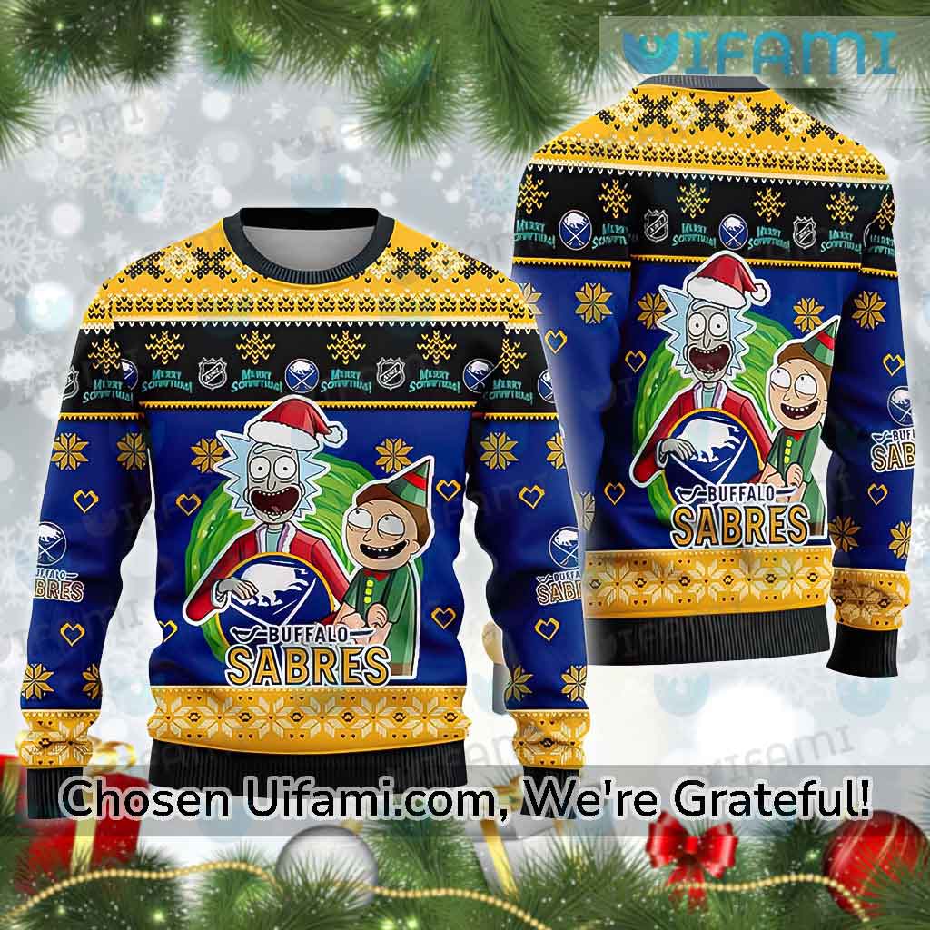 Sabres Christmas Sweater Surprising Rick And Morty Buffalo Sabres Gift Ideas