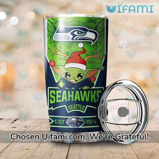 Seahawks Tumbler Best Baby Yoda Seattle Seahawks Christmas Gift