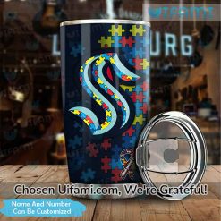 Seattle Kraken Coffee Tumbler Custom Cool Autism Kraken Gift Best selling