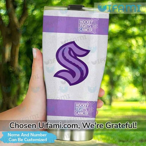 Seattle Kraken Insulated Tumbler Personalized Creative Fights Cancer Kraken Gift