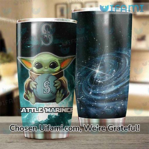 Seattle Mariners Coffee Tumbler Spectacular Baby Yoda Mariners Gift