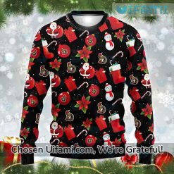 Senators Christmas Sweater Jaw dropping Ottawa Senators Gift Best selling