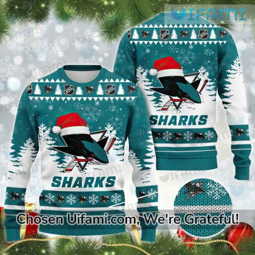 Sharks Christmas Sweater Cool SJ Sharks Gift