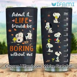 Snoopy Stainless Steel Tumbler Excellent Admit It Gift