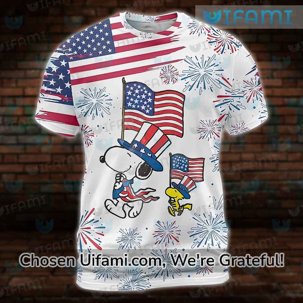 Snoopy T-Shirt Womens 3D Unbelievable 4th Of July Gift