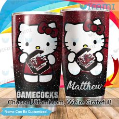 South Carolina Gamecocks Coffee Tumbler Custom Hello Kitty Gamecocks Gift