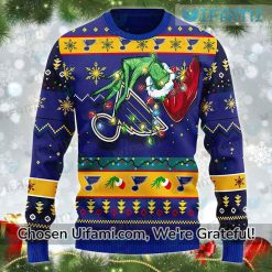 St Louis Blues Sweater Christmas Best Grinch Gift Best selling