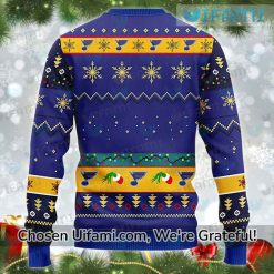 St Louis Blues Sweater Christmas Best Grinch Gift