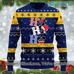 St Louis Blues Sweater Wonderful Mickey Ho Ho Ho Gift