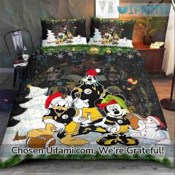 Steelers Twin Sheet Set Best Goofy Mickey Donald Pittsburgh Steelers Gift