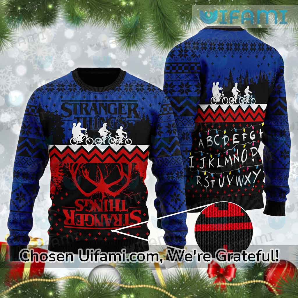 Stranger Things Netflix Official Merchandise Ugly Christmas Sweater Adult  XL
